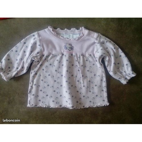 Tee Shirt Mlongues- Hello Kitty- T 6mois