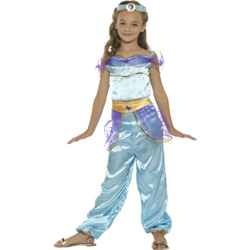 Déguisement Princesse Arabe Bleue Fille 4 À 6 Ans