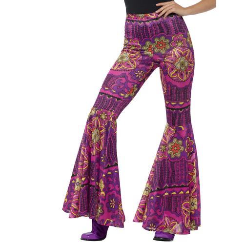 Pantalon Hippie Rosaces Roses Femme S / M