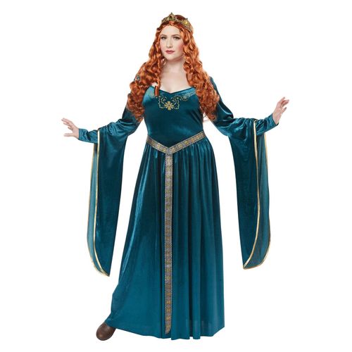 Déguisement Princesse Médiévale Bleue Grande Taille Femme - Taille: Xl (44/46)