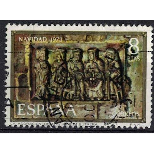 Espagne 1973 Oblitéré Used Navidad Noël Relief Adoration Des Rois Su