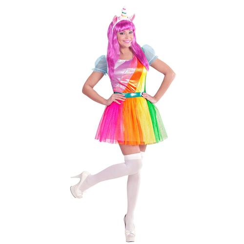 Déguisement Licorne Arc-En-Ciel Femme Medium