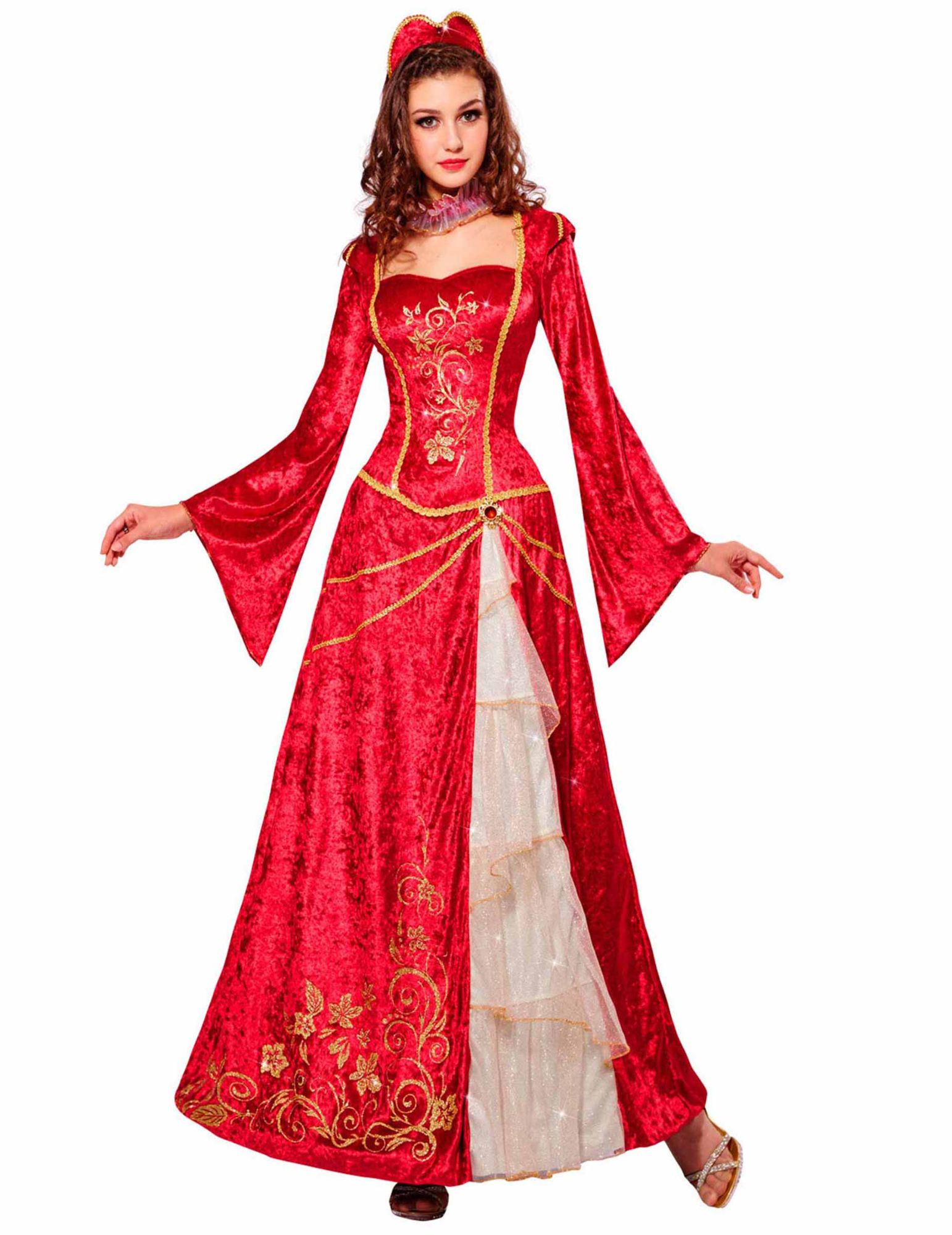 Deguisement Princesse Renaissance Rouge Femme Large Rakuten