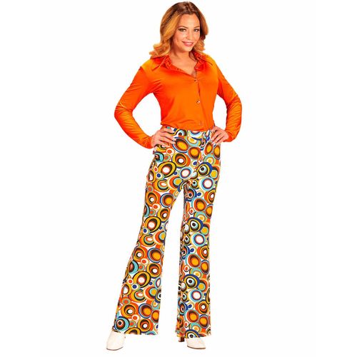 Pantalon Groovy Bubbles Années 70 Femme S / M