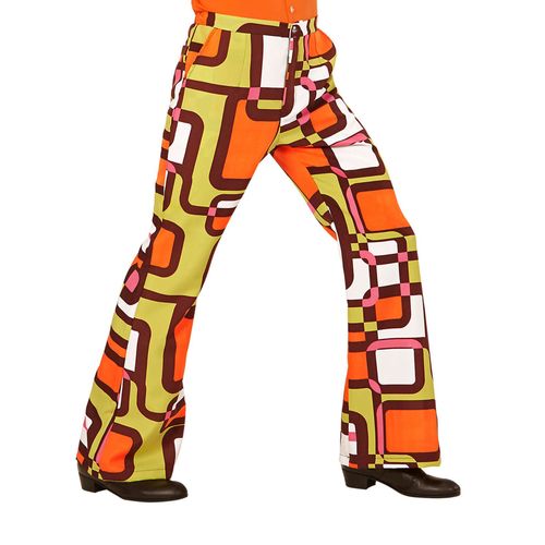 Pantalon Groovy Géométrique Années 70 Homme S / M