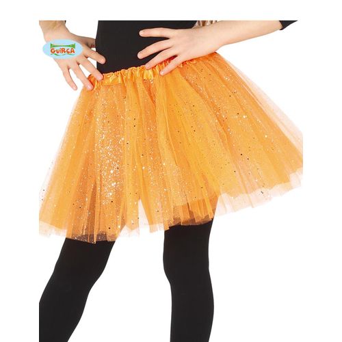 Tutu Orange À Paillettes Fille Taille Unique
