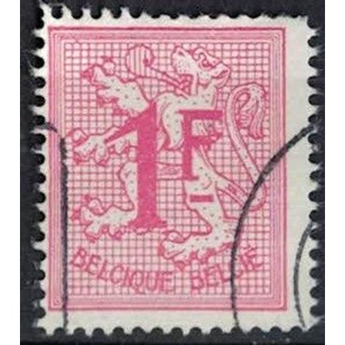 Belgique 1967 Oblitéré Used 1 Franc Sur Lion Héraldique Su