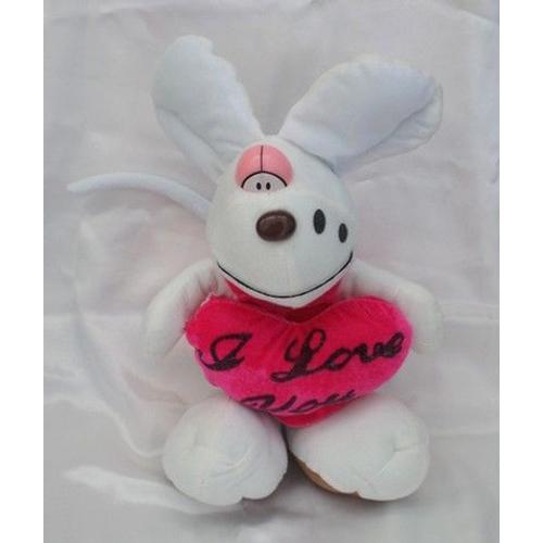 Peluche Doudou Souris Style Diddlina Coeur Rose I Love You Safety Toys