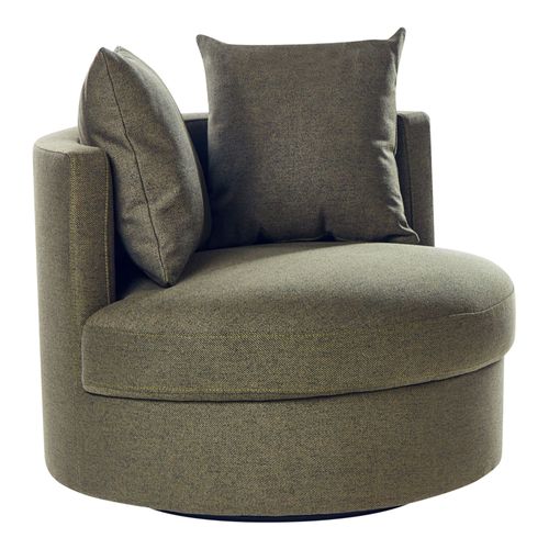 Fauteuil Dalby Tissu Vert Foncé