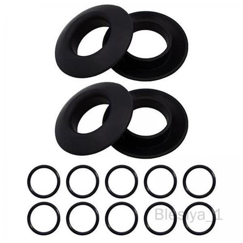 5 X 4x Drip Rings Shaft Drip Rings Universel Guards Noir Avec 10 Anneaux Antidérapants Paddle Protection Pour Rafting