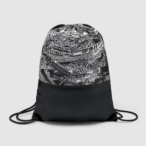 Sac de gym Porsche Motorsport AOP Statement - Noir Taille Unique