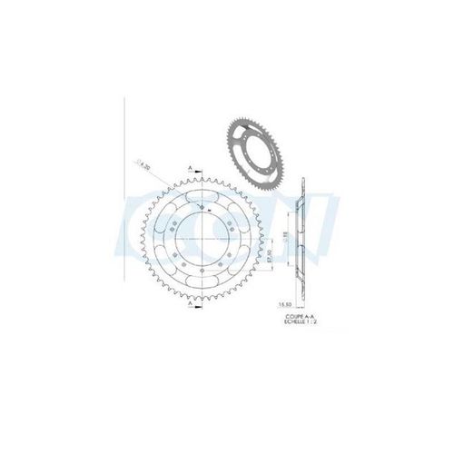 Couronne Cyclo Adaptable 103 Grimeca/Bernardi 54dts (D98) 10 Trous