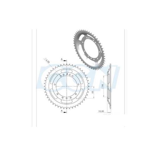 Couronne Cyclo Adaptable 103 Rayons 48dts (D94) 11 Trous
