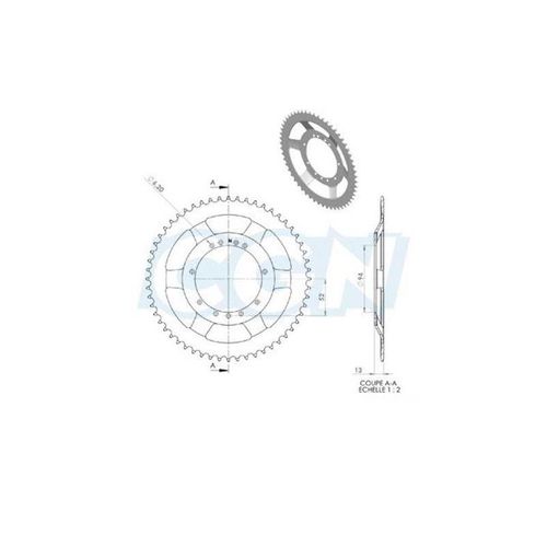 Couronne Cyclo Adaptable Mbk 51v/41 56dts (D94) 11 Trous