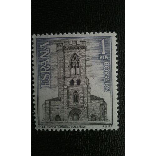 Timbre Espagne ( Yt 1463 ) 1967 Église De San Miguel, Palencia