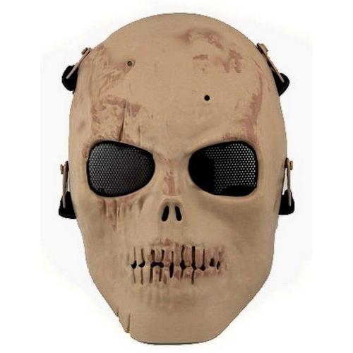 Masque Intégral De Protection Airsoft - Army Of Two Ghost Recon Desert Tan / Sable Cosplay Skull Wargame Call Of Duty Warfare