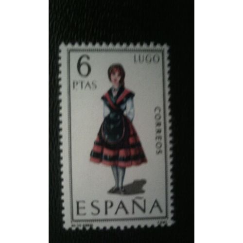 Timbre Espagne ( Yt 1560c ) 1969 Regional Costumes - Lugo