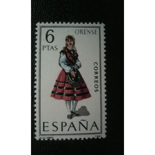 Timbre Espagne ( Yt 1579 ) 1959 Regional Costumes - Orense