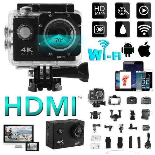 XCSOURCE Caméra Action Sports WIFI 4K Affichage LCD 2.0" Caméra étanche Ultra HD Caméscope 12MP DV avec Télécommande Grand Angle avec Kits Accessoires LF819