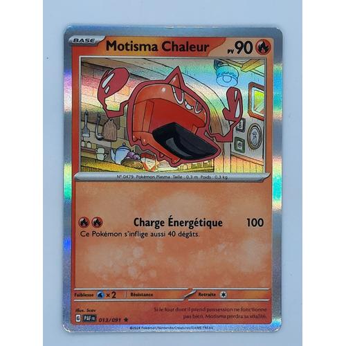 Motisma Chaleur Holo - Pokémon - Set Destinées De Paldea - 013/091 - Ev4.5 - Française - Très Bon État