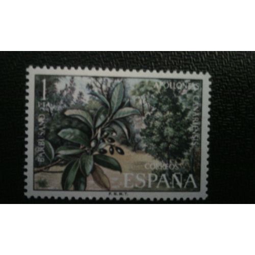 Timbre Espagne ( Yt 1774 ) 1973 Apollonias Canariensis