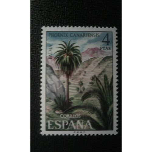 Timbre Espagne ( Yt 1776 ) 1973 Phoenix Canariensis