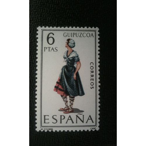 Timbre Espagne ( Yt 1527 ) 1968 Costumes Régionaux - Guipúzcoa