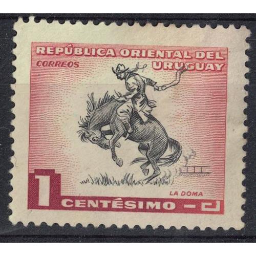 Uruguay 1954 La Doma Le Dressage Cheval Su