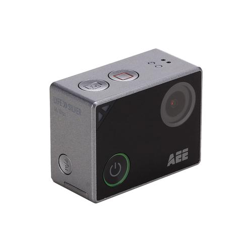 AEE Lyfe Silver - Caméra de poche - 4K / 10 pi/s - 16.0 MP - Wireless LAN, Bluetooth - sous-marin jusqu'à 40 m