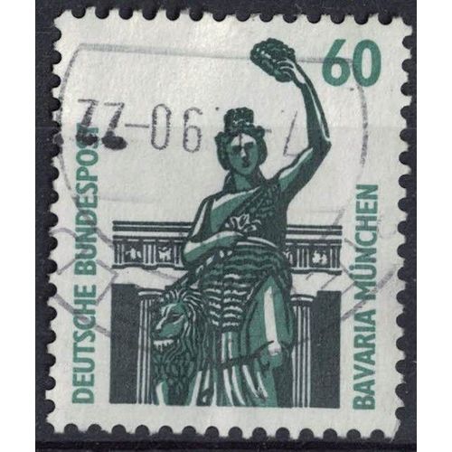Allemagne 1987 Oblitéré Used Statue Bavaria Allégorie Féminine Bavière Sainte Patronne Munich Su