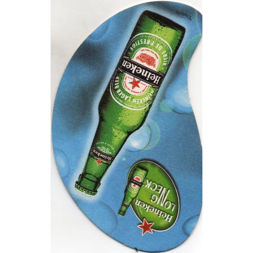 Sous Bock De Biere Publicite Heineken Long Neck