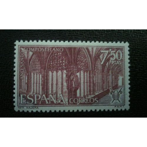 Timbre Espagne ( Yt 1703 ) 1971 Saint Année De Compostelle (Ii)