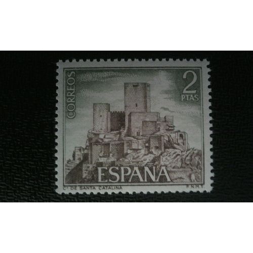 Timbre Espagne ( Yt 1748 ) 1972 Château De Santa Catalina