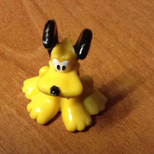 Figurine Chien Pluto Jaune