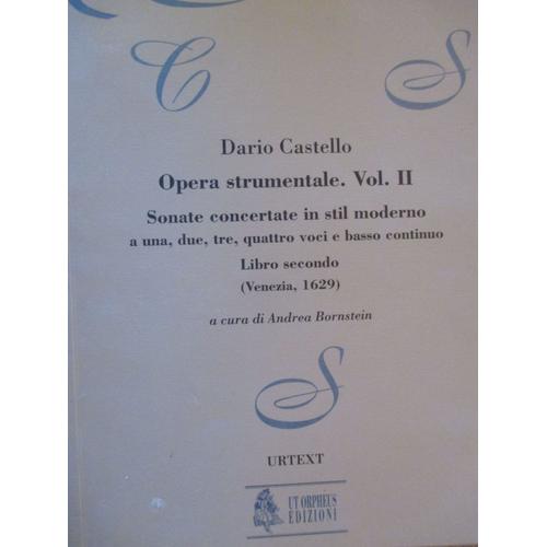 Opera Strumentale. Vol. Ii Dario Castello