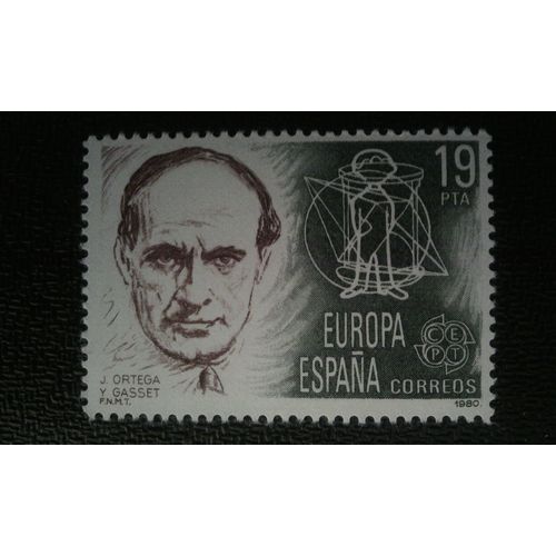 Timbre Espagne ( Yt 2215 ) 1980 Europa: José Ortega Y Gasset