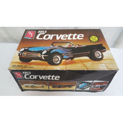 Maquette Amt Ertl Ref 6519 1/25e 1953 Corvette Scale Plastic Kit Model Car D-Ertl