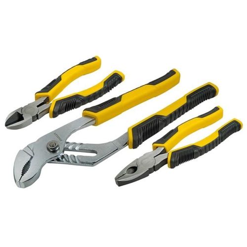 STANLEY Set de 3 pinces - coupante / universelle / multiprise
