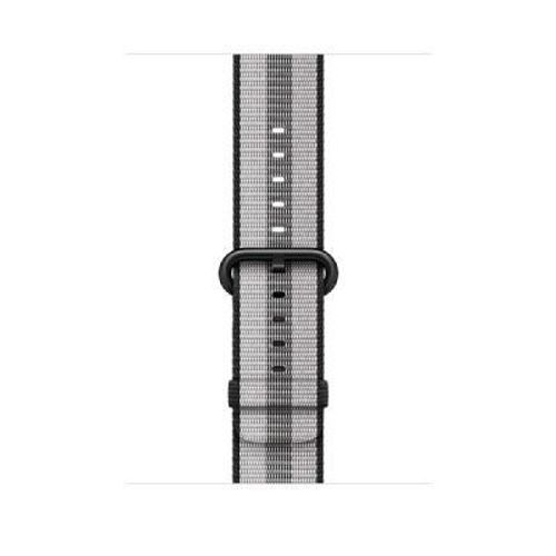 Apple 42mm Woven Nylon Band - Bracelet De Montre Pour Montre Intelligente - 145 - 215 Mm - Bande Noire - Pour Watch Hermès Series 7, Hermès Series 9, Series 10, Series 8, Series 9, Ultra, Ultra 2