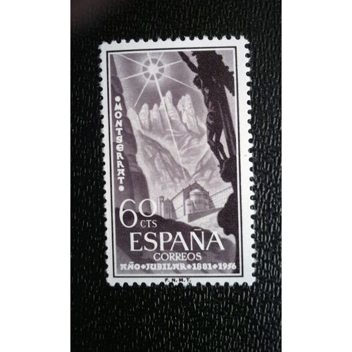 Timbre Espagne ( Yt 884 ) 1956 Anniversaire De La 'vierge Noire' De Montserrat