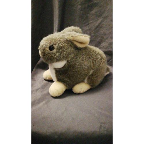 Peluche Lapin Gris Ecru Blanc Super Toys Simba