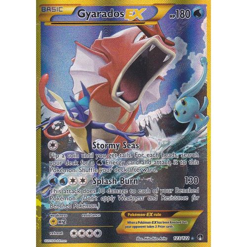 Carte Pokemon - Gyarados Gx ( Leviator Gx ) - 123/122 - Secrete Rare - Xy9 Rupture Turbo - 180 Hp - Version Anglaise -