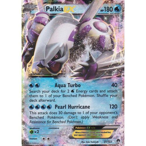 Carte Pokemon - Palkia Ex - 31/122 - Ultra Rare - Xy9 Rupture Turbo - Version Anglaise -