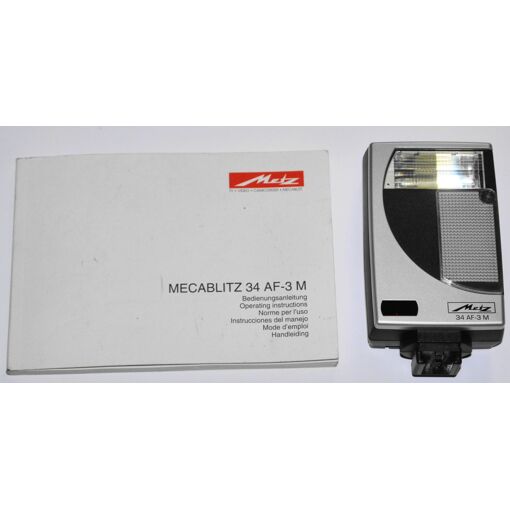 FLASH METZ MECABLITZ 34 AF-3 M pour reflex MINOLTA argentique EUR 20,00 - FR