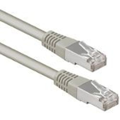 cable éthernet 2 mètres en pvc catégorie 5 - gris