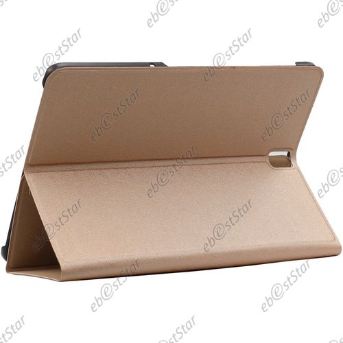 Ebeststar ® Etui Housse Intégrale Slim Smart Cover Support Pliable + Film Protection En Verre Trempé Pour Samsung Galaxy Tab S3 9.7 Sm-T820, Sm-T825, Couleur Or / Doré