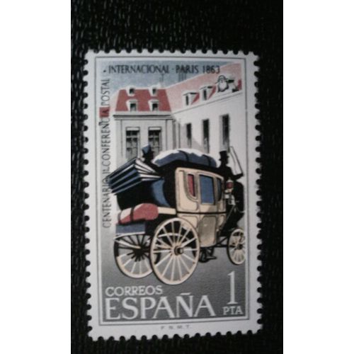 Timbre Espagne ( Yt 1171 ) 1963 Conférence Postale, Paris
