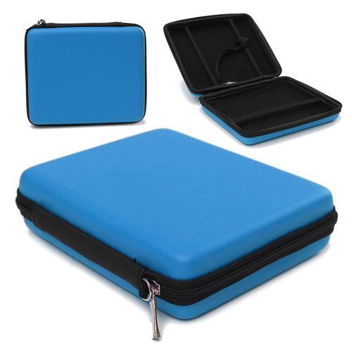 Eva Sac Étui Housse À Main Pour Nintendo 2ds Écouteur Protection Rangement Avec Bracelet Uk Stock Bleu