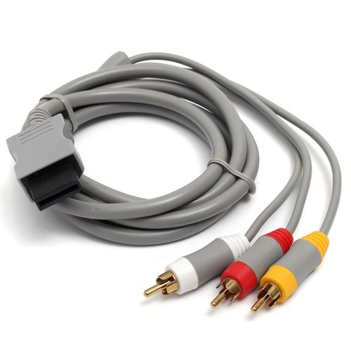 1.8m Câble Vidéo Av Pour Nintendo Wii Uk Stock
