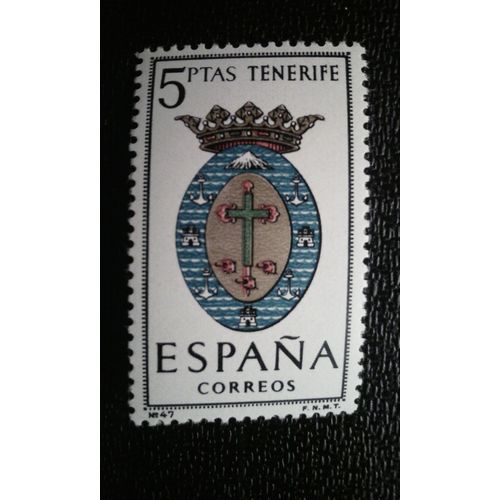 Timbre Espagne ( Yt 1330 ) 1965 Armes Provinciales - Tenerife
